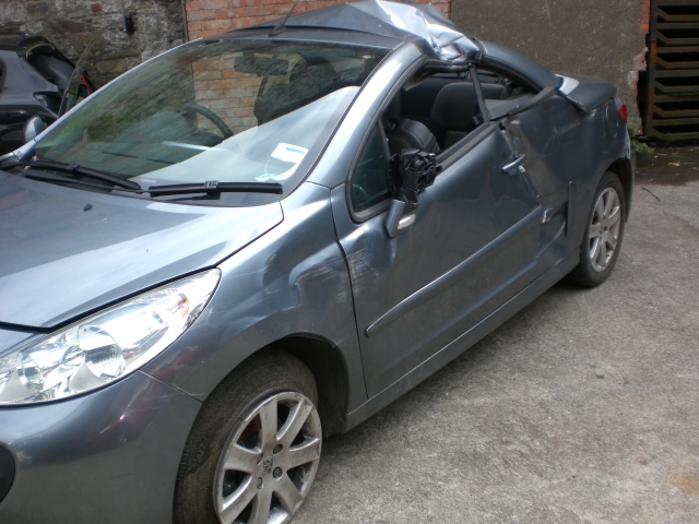 Peugeot 207cc Coupe Window Regulator Rear Passengers Side -  - Peugeot 207cc Coupe 2008 Petrol 1.6L 2006 - 2012 Manual 5 Speed 3 Door Electric Mirrors, Electric Windows Front & Rear, Grey